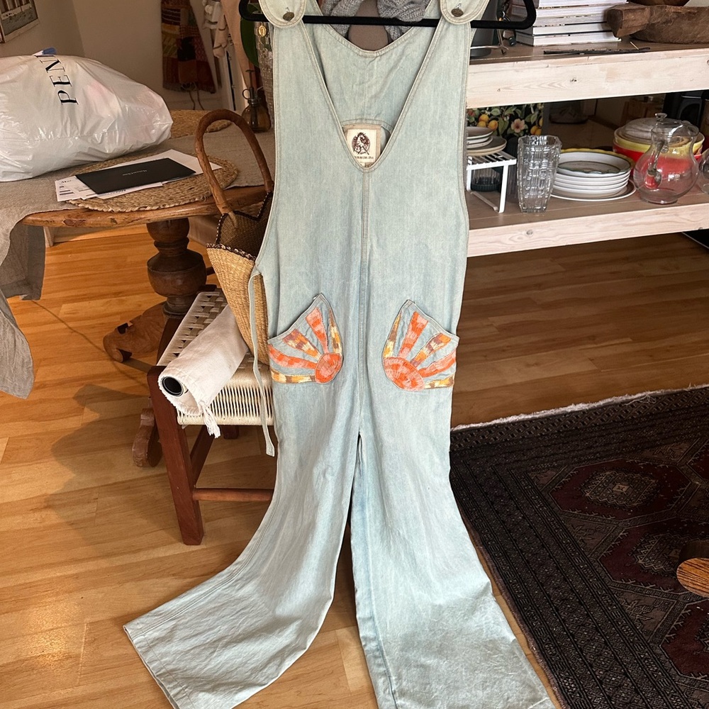 Chasing Unicorns Light Blue Wide Leg Jumpsuit